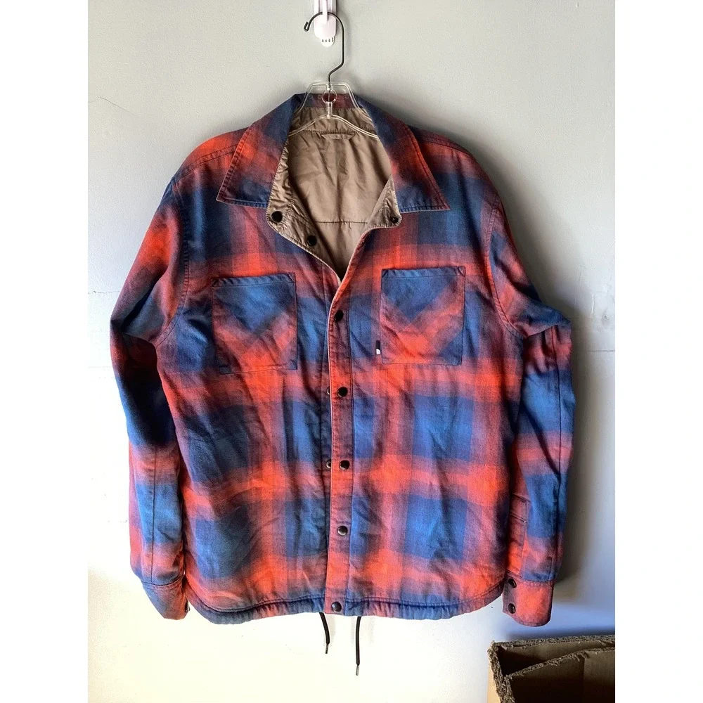 The North Face Fort Point Insulated Flannel Reversible Shirt Jacket Mens Medium